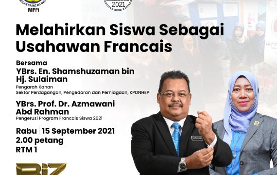 PENGUMUMAN SENARAI AKHIR – CABARAN NIAGA PROGRAM FRANCAIS SISWA 2021