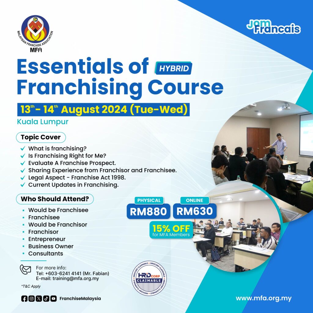 Essentials Of Franchising Course 3/2024